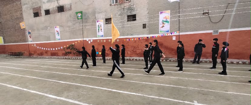 Students at sports day